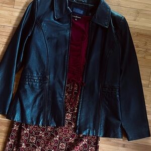 Vintage Silver Lake Black Leather Jacket
